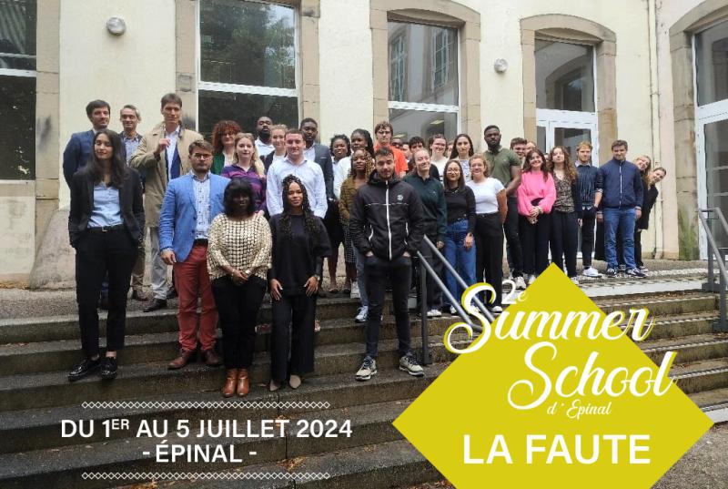 2e Summer school d'Épinal 2024